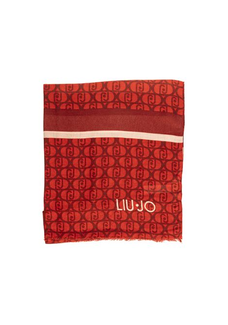 sciarpa rossa LIU JO | 2F4086T0300YOUNGLOGO-09508